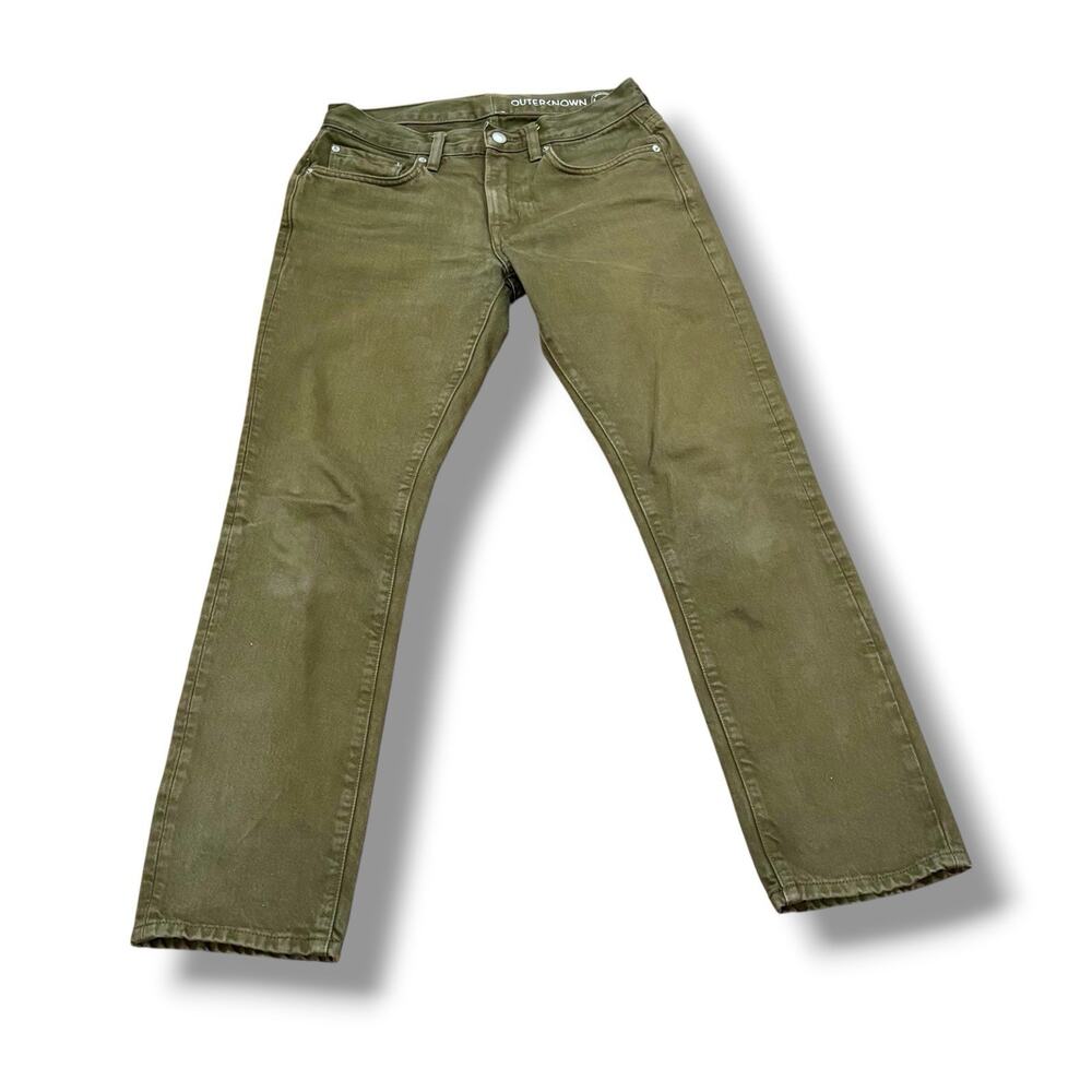 Outerknown Green Drifter Taper Fit Jeans 29x30 100% Organic Cotton